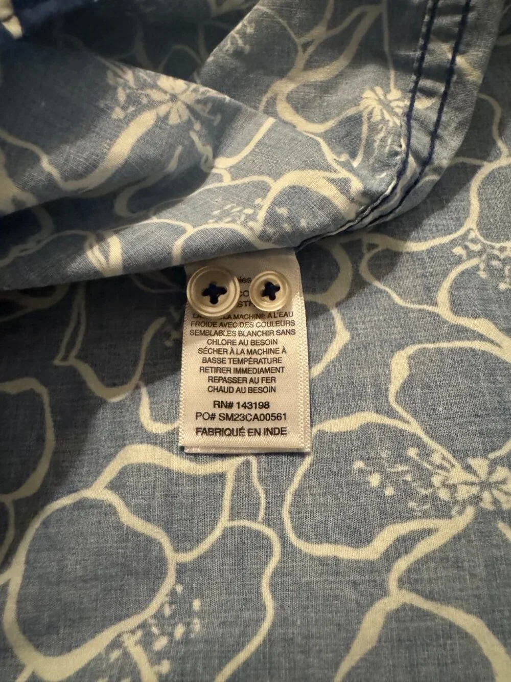 Chubbies Summer Print Shirt Blue – Casual Button Up – Size L - Picture 5 of 6